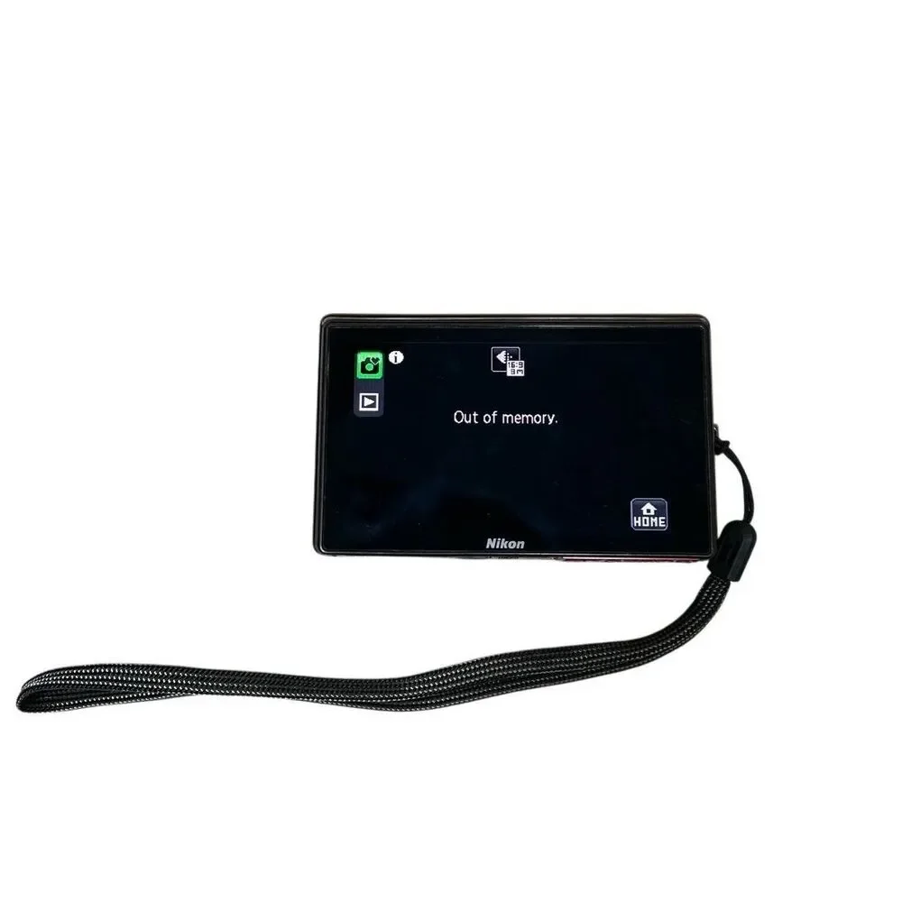 Nikon Coolpix S70 12.1 MP Red Digital Camera Bundle Case 8gb SD & Charger‎ Works